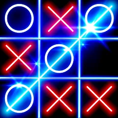 Скачать Tic Tac Toe Glow: 2 Players — Модификация Все темы разблокированы