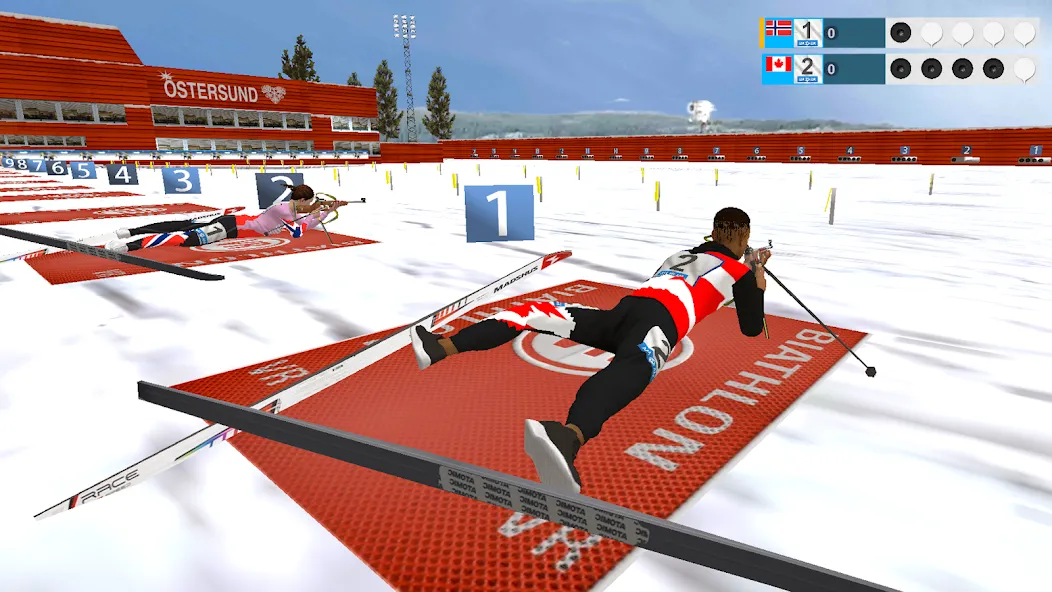 Скачать Biathlon VR (Мод: Много денег) на Андроид — скриншот 2