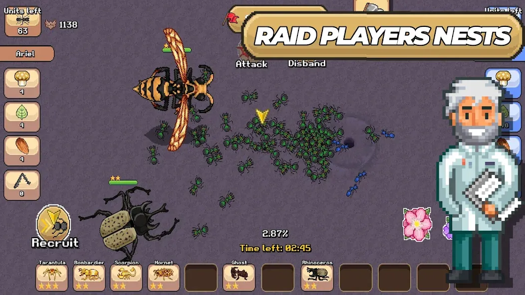Pocket Ants: Colony Simulator — Мод: Много ресурсов — скриншот 4
