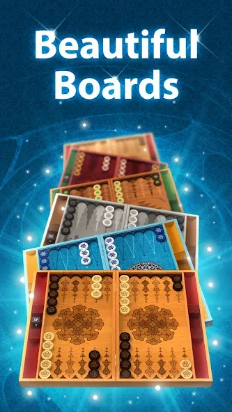 Скачать Backgammon Origins Online на Андроид — Все премиум доски разблокированы — скриншот 1