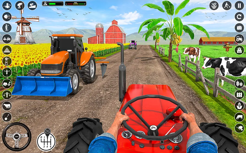 Скачать Tractor Farming: Tractor Games на Android — Много денег — скриншот 1