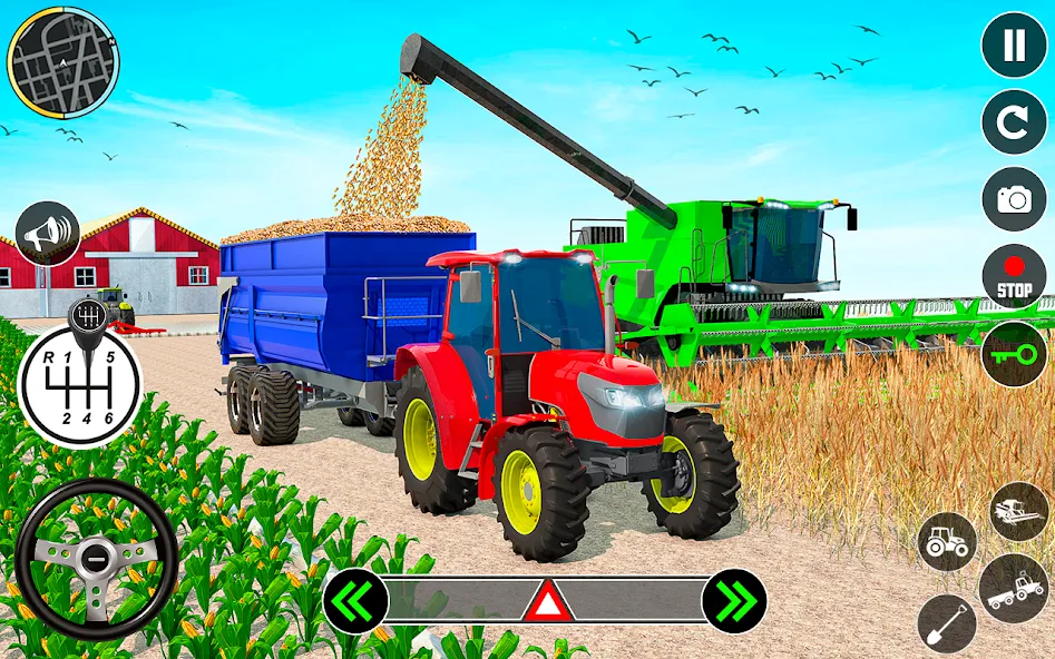 Скачать Tractor Farming: Tractor Games на Android — Много денег — скриншот 3