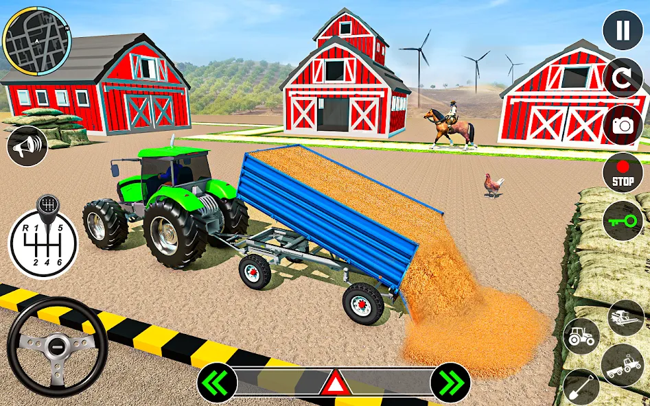 Скачать Tractor Farming: Tractor Games на Android — Много денег — скриншот 5