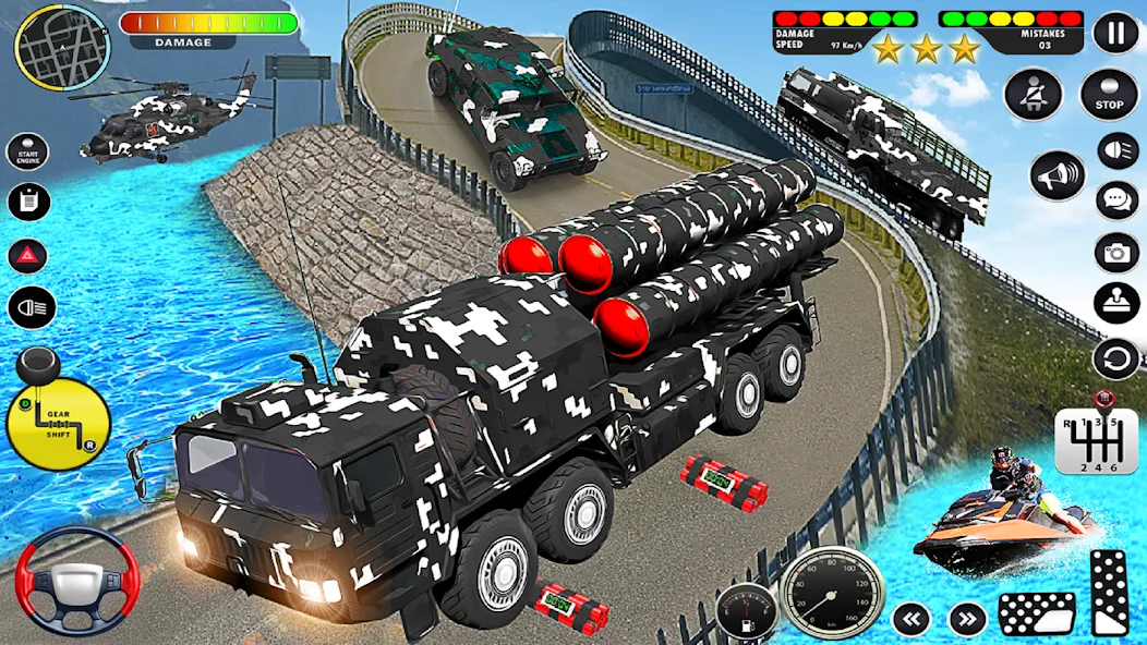 Army Vehicle Transport Truck MOD — Много денег на Андроид — скриншот 3