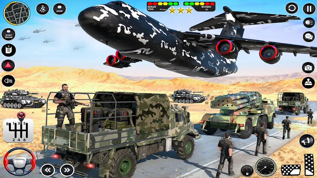 Army Vehicle Transport Truck MOD — Много денег на Андроид — скриншот 5