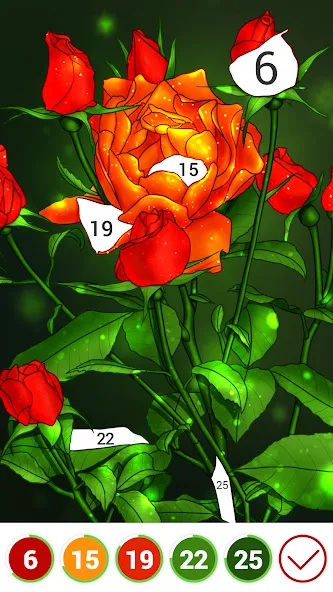Hola Color--Coloring by Number — Мод: Все цвета разблокированы и без рекламы — скриншот 4