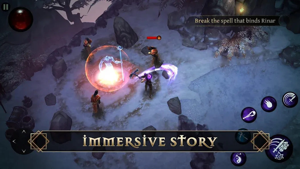 BladeBound: RPG Adventure Game Mod APK Много денег и бессмертие — Скачать на Андроид — скриншот 1