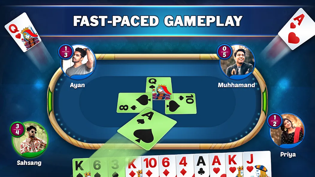 Взлом Callbreak Star - Card Game — Все карты открыты — скриншот 4