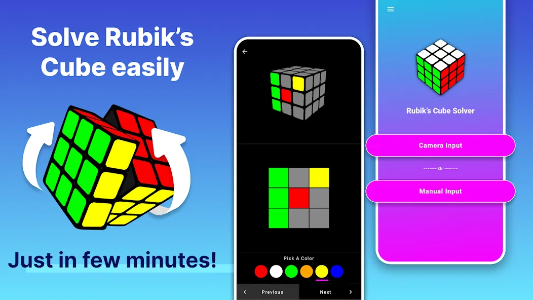 Rubik's Cube Solver MOD APK — Все разблокировано — скриншот 1