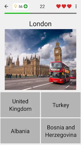Взломанная Capitals of the World - Quiz на Андроид — Все уровни открыты — скриншот 1