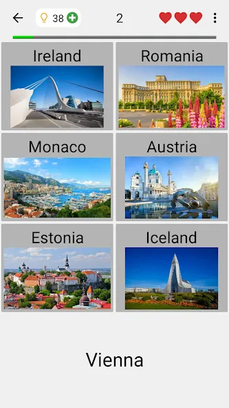 Взломанная Capitals of the World - Quiz на Андроид — Все уровни открыты — скриншот 4