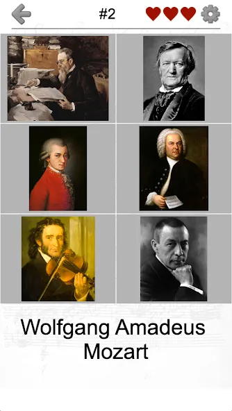 Скачать Famous Composers Portrait Quiz — Последняя версия (Все подсказки и уровни открыты) — скриншот 4
