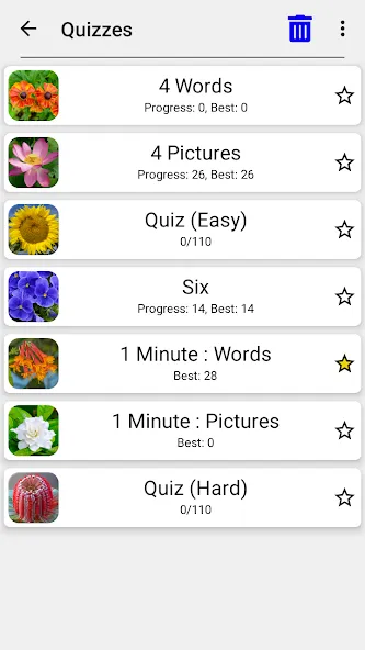 Скачать Flowers Quiz - Identify Plants (Мод: Разблокированные подсказки) на Андроид — скриншот 5