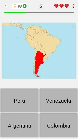 Скачать взлом Maps of All Countries Geo-Quiz на Андроид — Все уровни разблокированы — скриншот 5