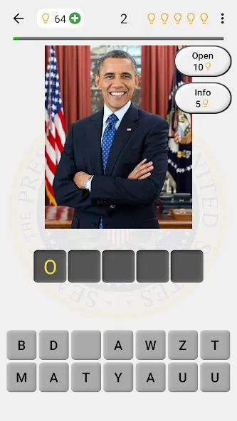 Скачать US Presidents and History Quiz с модом — Все уровни открыты — скриншот 1