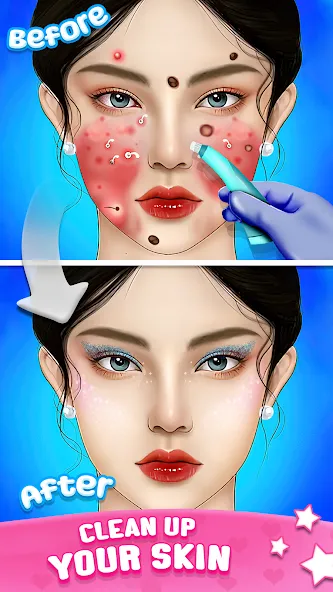 ASMR Doctor Game: Makeup Salon на Андроид — Мод Все открыто — скриншот 1