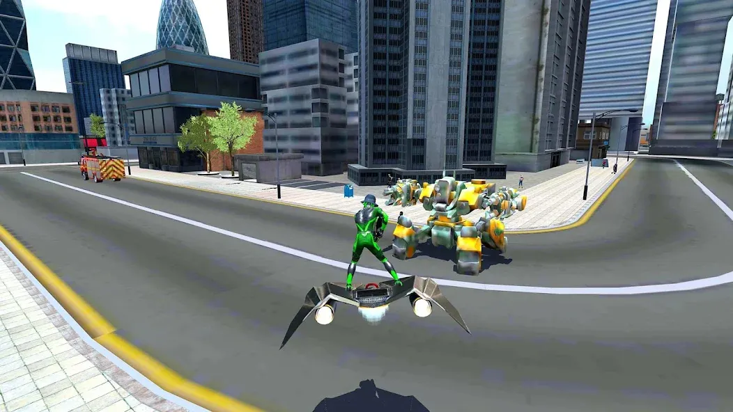 Rope Frog Ninja Hero Car Vegas MOD APK — Много денег — скриншот 2
