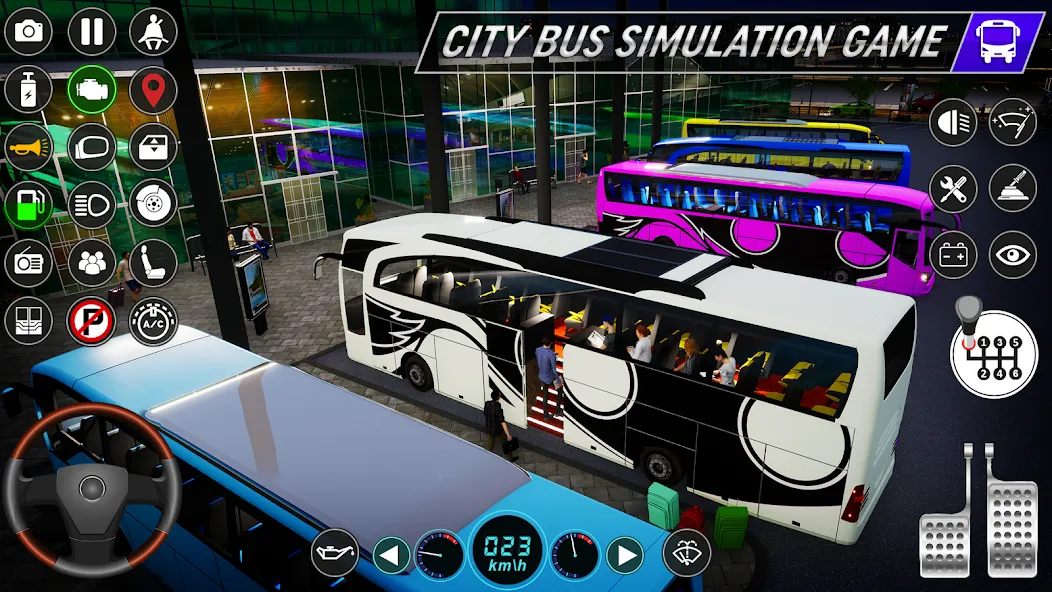 Скачать City Bus Simulator: Bus Games — Модификация Много денег и всё разблокировано — скриншот 4 Скачать City Bus Simulator: Bus Games — Модификация Много денег и всё разблокировано — скриншот 4