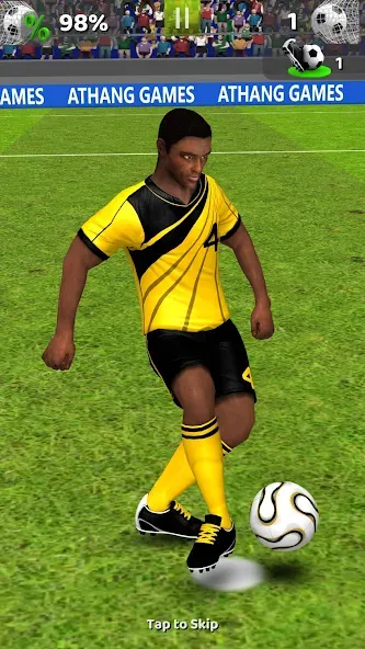 Скачать Football Game On с модом — Много денег — скриншот 1 Скачать Football Game On с модом — Много денег — скриншот 1