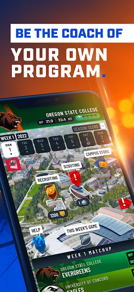 Скачать The Program: College Football на Андроид — Бесплатные покупки — скриншот 1