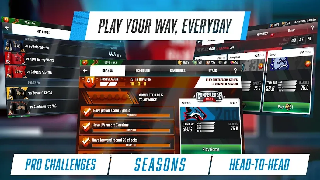 Franchise Hockey 2024 на Андроид — Мод Много денег — скриншот 5