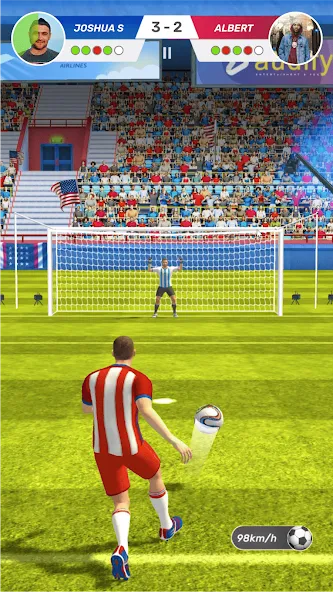 Football World - Real People MOD APK на Android — Много денег — скриншот 2