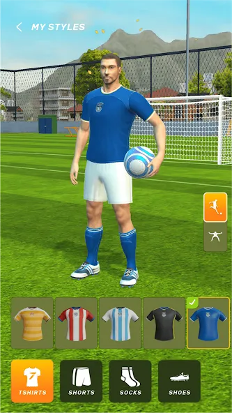 Football World - Real People MOD APK на Android — Много денег — скриншот 5