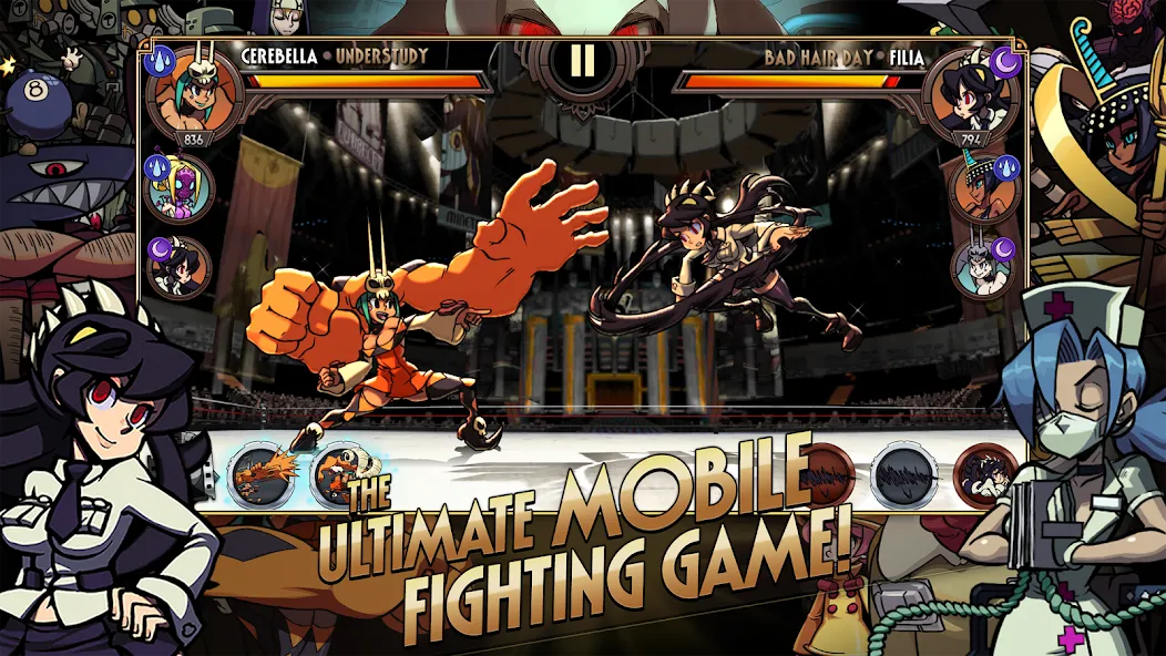 Skullgirls: Fighting RPG MOD APK — Много денег — скриншот 1