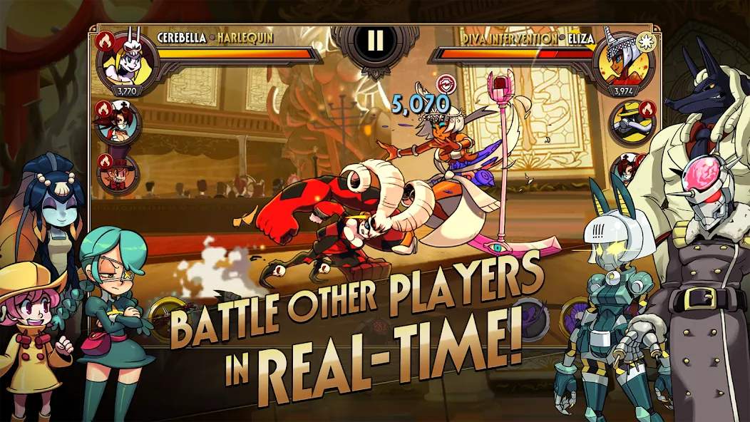 Skullgirls: Fighting RPG MOD APK — Много денег — скриншот 2