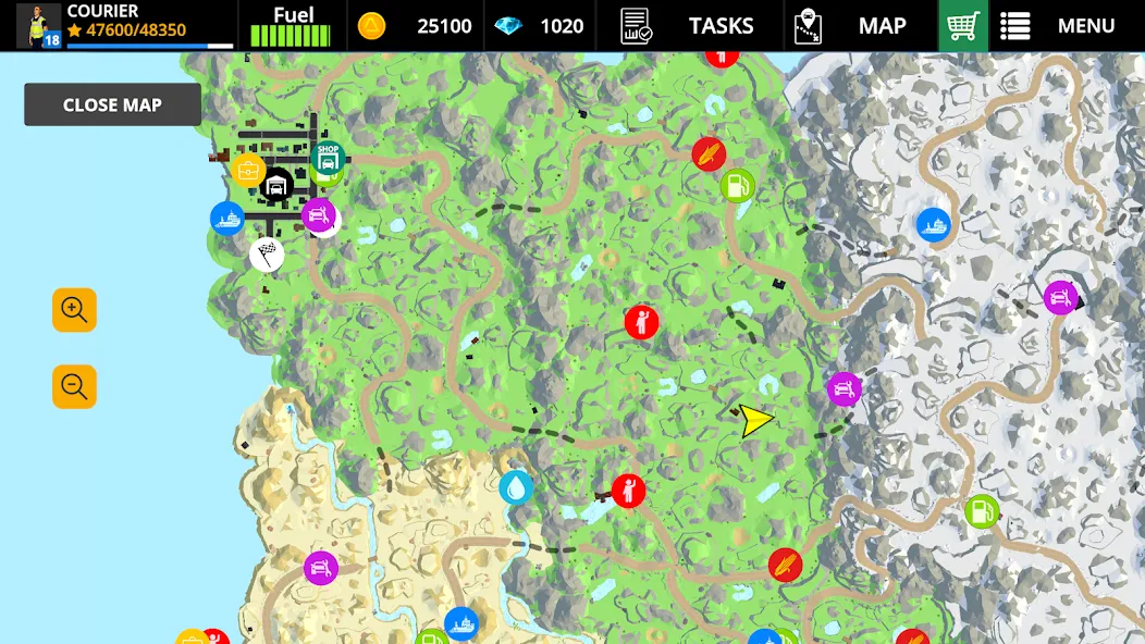 Driving Zone: Offroad Lite MOD APK на Android — Много денег и бесконечное топливо — скриншот 4 Driving Zone: Offroad Lite MOD APK на Android — Много денег и бесконечное топливо — скриншот 4