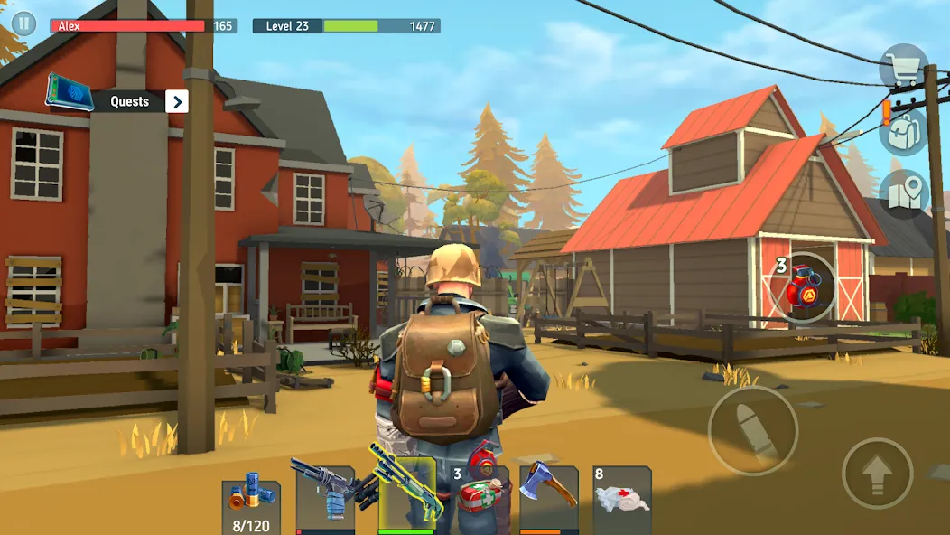 TEGRA: Zombie survival island MOD — Много денег и бессмертие на Андроид — скриншот 3