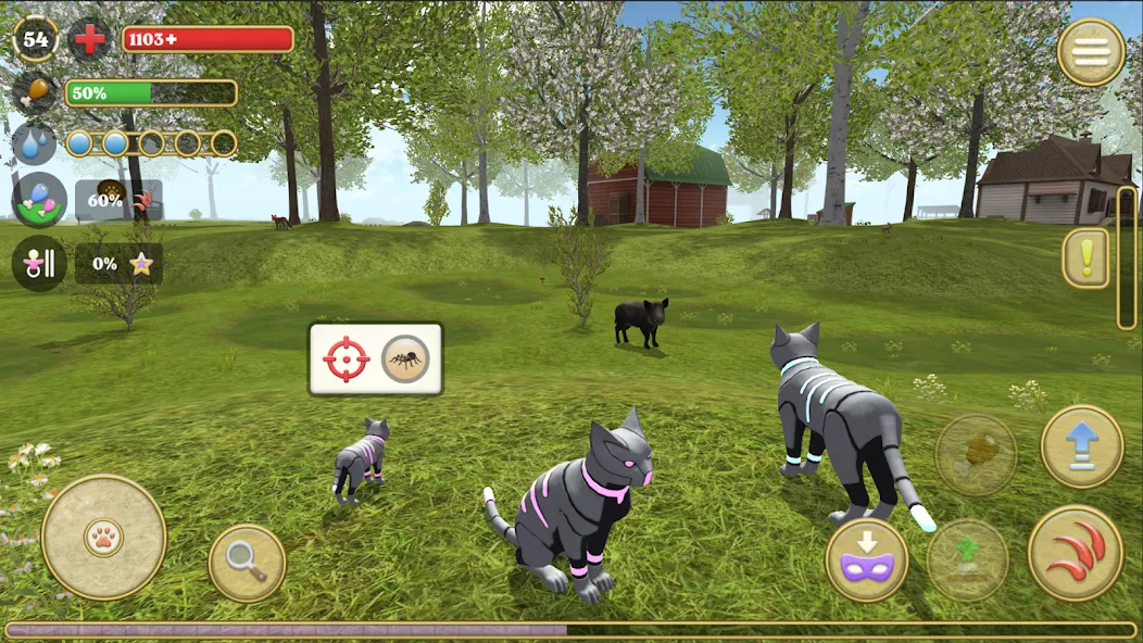 Cat Simulator : Kitties Family MOD APK — Много денег — скриншот 5