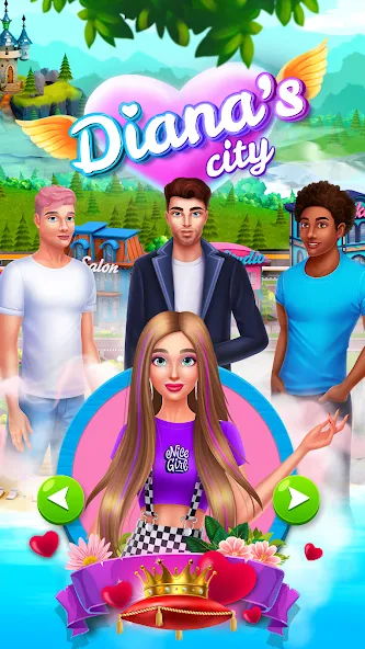 Diana's city-fashion & beauty Mod APK Много денег и всё открыто — Скачать на Андроид — скриншот 1 Diana's city-fashion & beauty Mod APK Много денег и всё открыто — Скачать на Андроид — скриншот 1