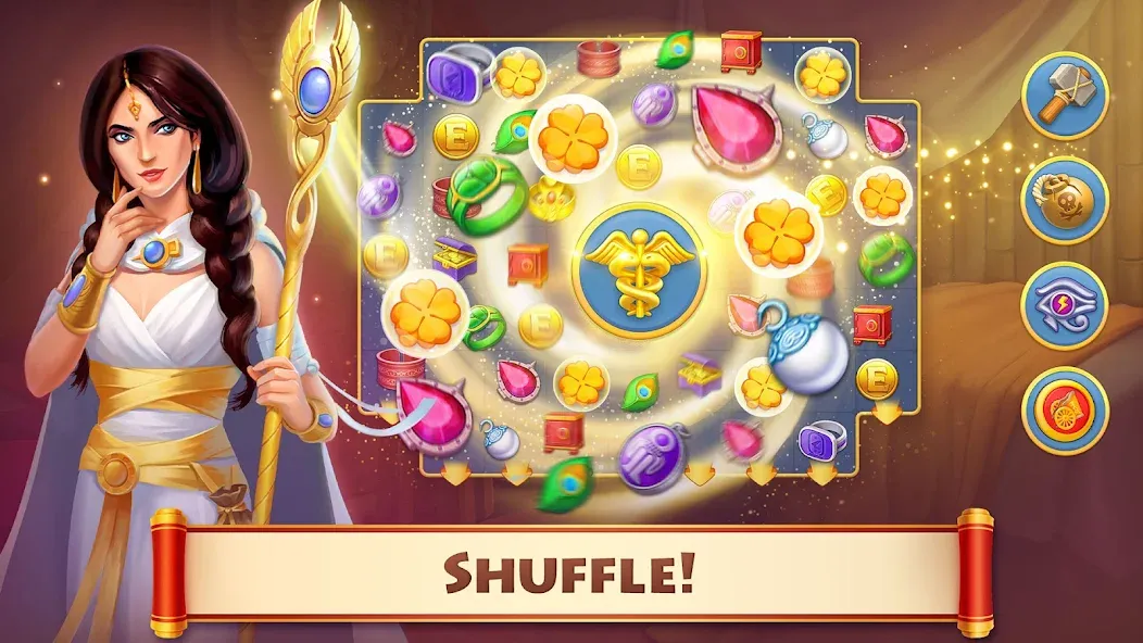 Cradle of Empires: 3 in a Row на Андроид — Мод Много денег и энергии — скриншот 2 Cradle of Empires: 3 in a Row на Андроид — Мод Много денег и энергии — скриншот 2