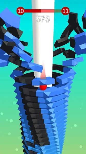 Взлом Stack Ball - Crash Platforms — Много денег — скриншот 1
