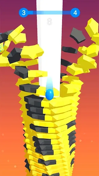 Взлом Stack Ball - Crash Platforms — Много денег — скриншот 2