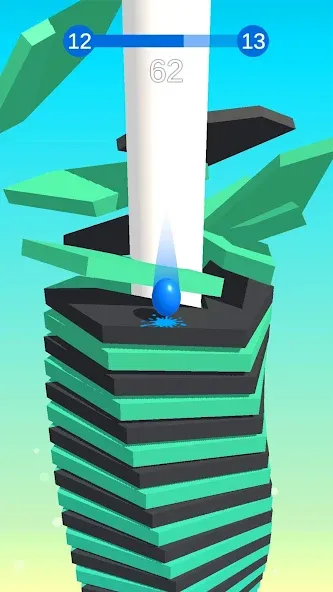 Взлом Stack Ball - Crash Platforms — Много денег — скриншот 5