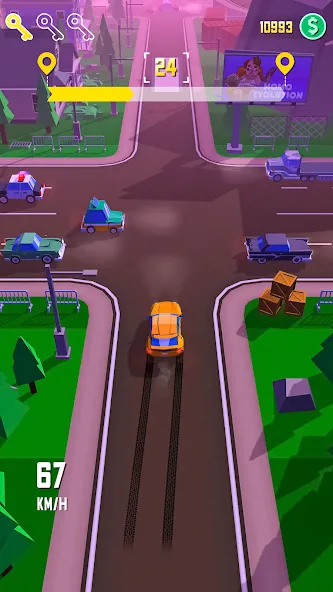 Taxi Run: Traffic Driver на Андроид — Много денег и без рекламы — скриншот 1