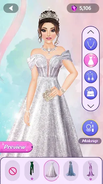 Скачать Dress Up Fashion: Makeup Games MOD APK — Много денег — скриншот 2