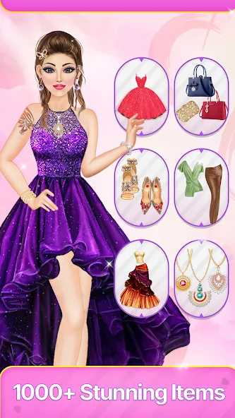 Скачать Dress Up Fashion: Makeup Games MOD APK — Много денег — скриншот 4