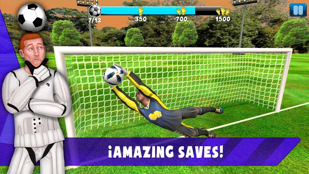 Скачать взлом Soccer Goalkeeper 2024 на Андроид — Много денег — скриншот 2 Скачать взлом Soccer Goalkeeper 2024 на Андроид — Много денег — скриншот 2