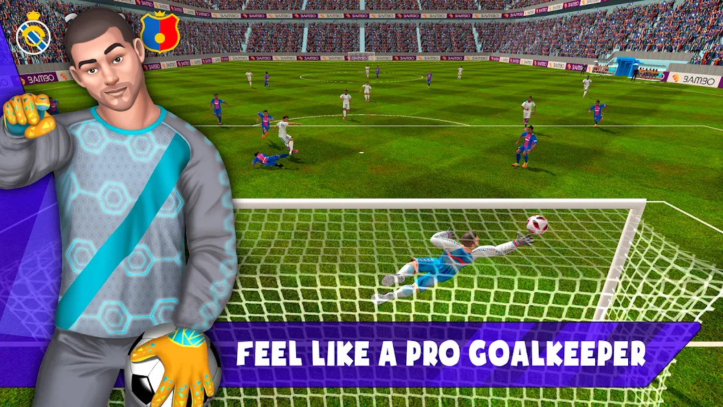 Скачать взлом Soccer Goalkeeper 2024 на Андроид — Много денег — скриншот 4 Скачать взлом Soccer Goalkeeper 2024 на Андроид — Много денег — скриншот 4