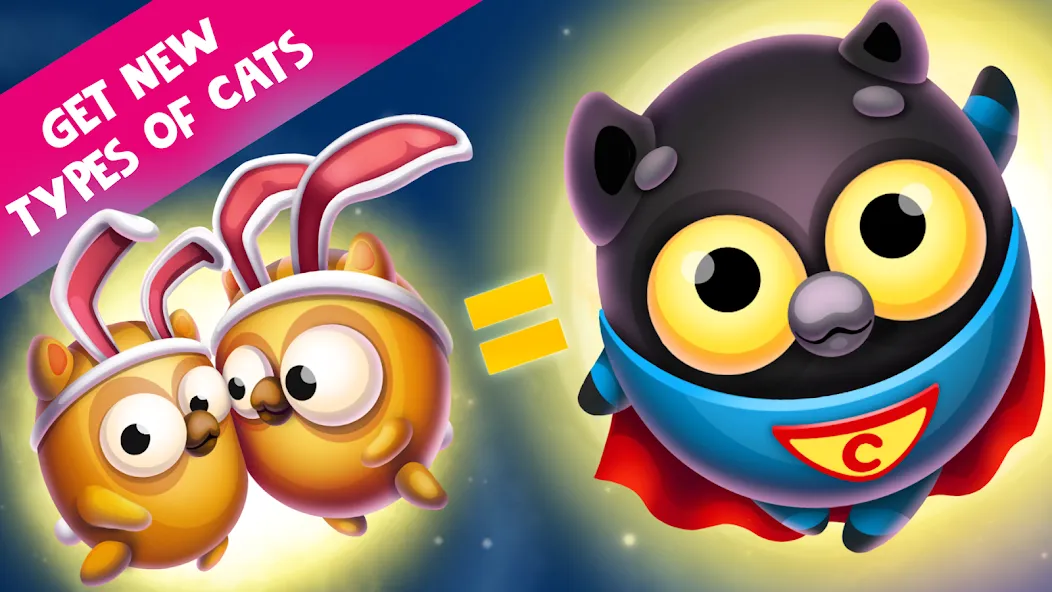 Space Cat Evolution: Kitty col — Много денег и кристаллов — скриншот 5