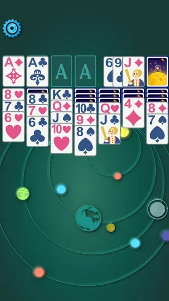 Скачать Solitaire Space — Модификация Много денег — скриншот 4