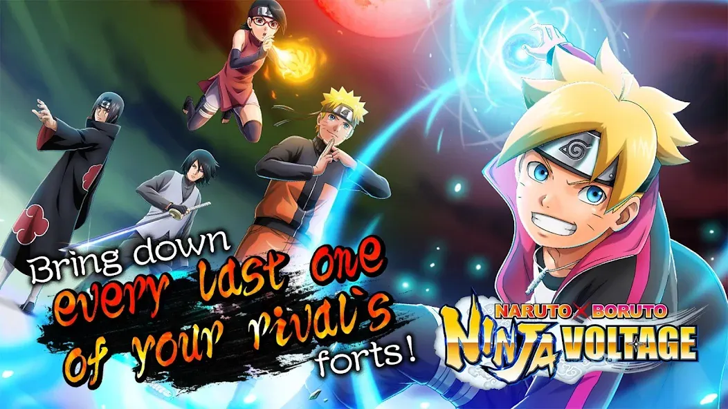 NARUTO X BORUTO NINJA VOLTAGE — Взломанная версия (Много шинобито) — скриншот 1