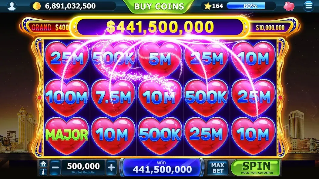 Скачать Slots of Vegas на Андроид — Много денег и бесплатные вращения — скриншот 2