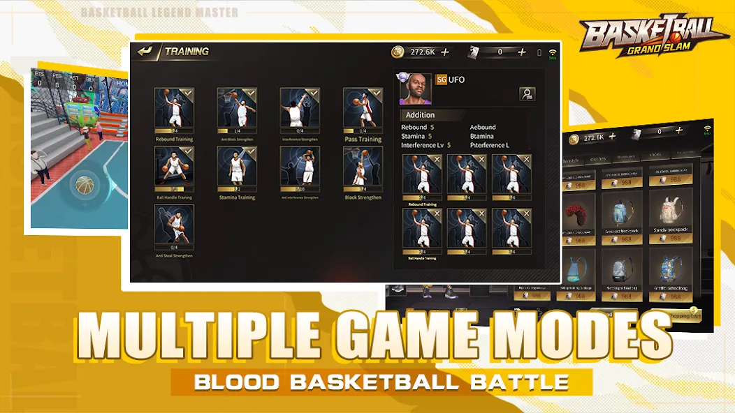 Скачать Basketball Grand Slam (Мод: Много денег и бесконечная энергия) на Андроид — скриншот 4 Скачать Basketball Grand Slam (Мод: Много денег и бесконечная энергия) на Андроид — скриншот 4