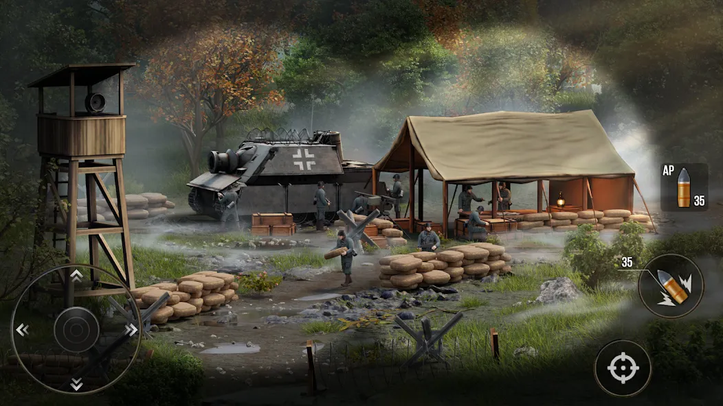 World of Artillery: Cannon War — Взломанная версия (Много денег и бесконечные патроны) — скриншот 1