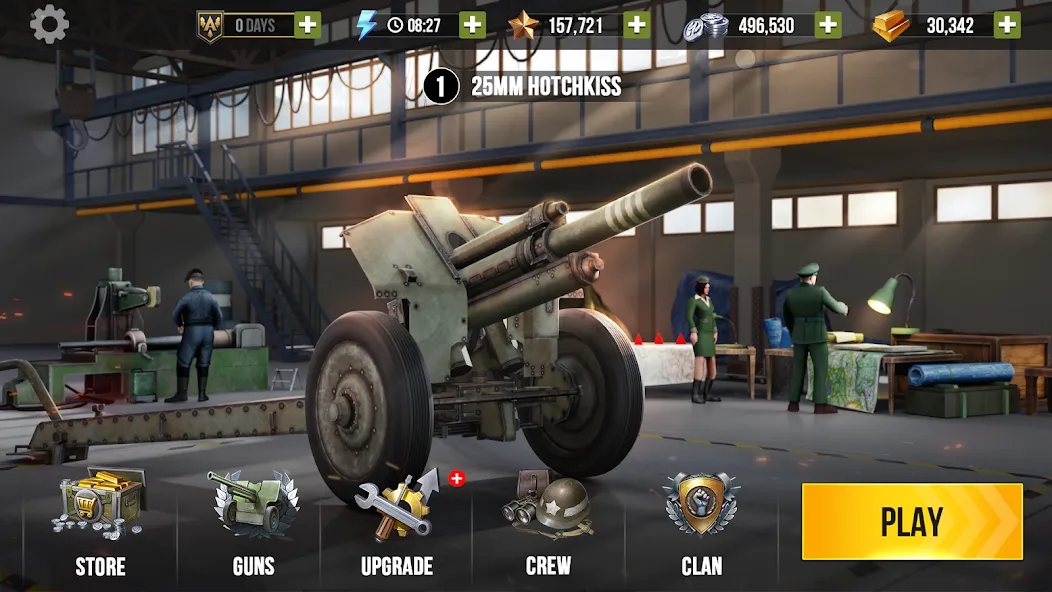 World of Artillery: Cannon War — Взломанная версия (Много денег и бесконечные патроны) — скриншот 4
