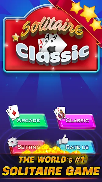 Solitaire Classic на Андроид — Мод Много денег — скриншот 5